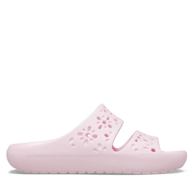 Klapki Crocs Classic Floral Cutout Sandal 210966 Różowy -