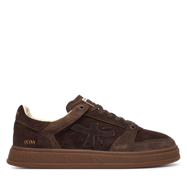 Sneakersy Premiata Quinn Var 8648 Brązowy ciemny - męskie