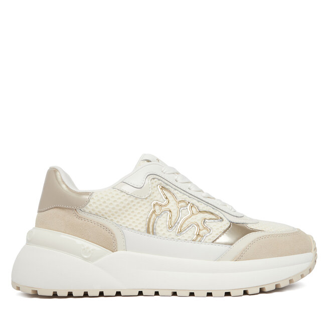 Sneakersy PINKO Gem 11 SS0143 P143 Écru - kobiece