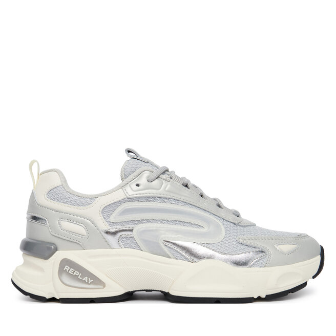 Sneakersy REPLAY GWSIR .000.C0001T Srebrny - kobiece