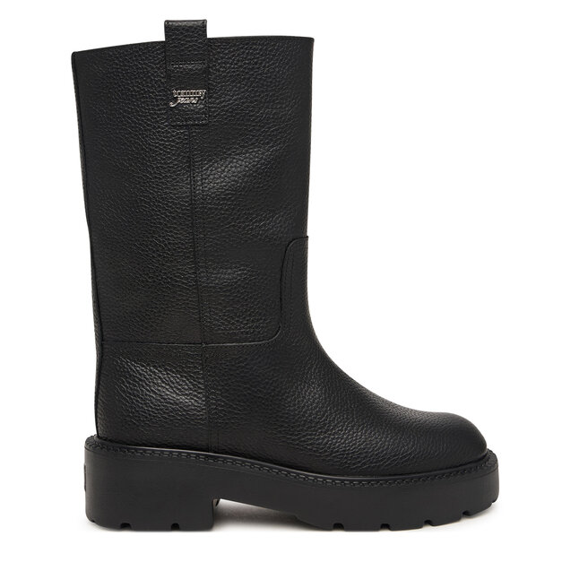 Kozaki Tommy Jeans Tjw Tubular Mid Boots EN0EN03111 Czarny - kobiece