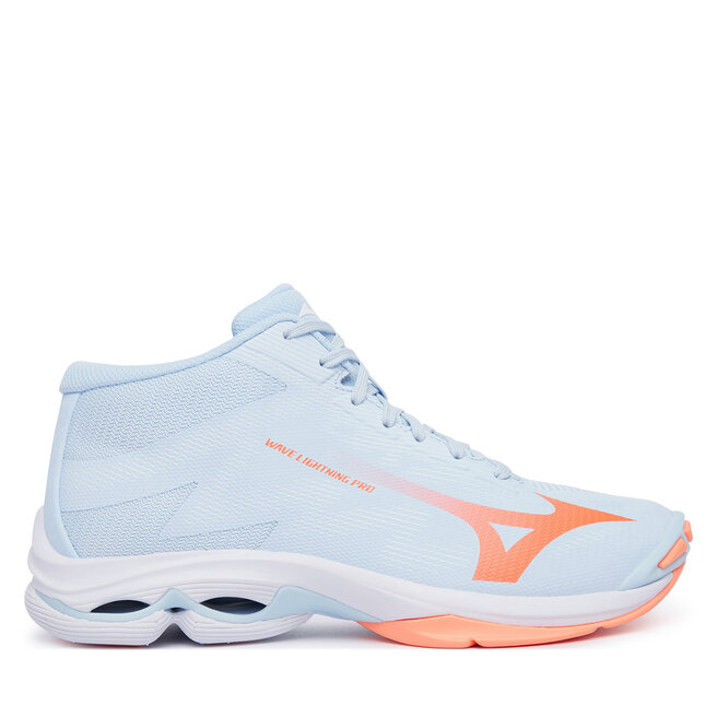 Buty halowe Mizuno Wave Lightning Pro Mid V1GC2665 Niebieski jasny - kobiece