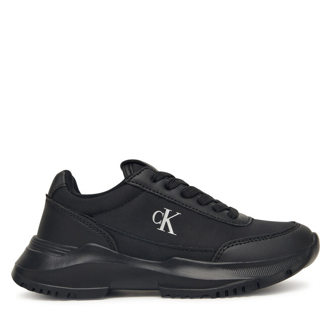 Sneakersy Calvin Klein Low Cut Lace Up V3A9-83105-1695 S Czarny - dziewczęce