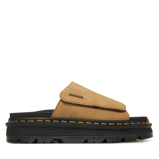 Klapki Dr. Martens Zebzag DM42409200 Brązowy jasny -
