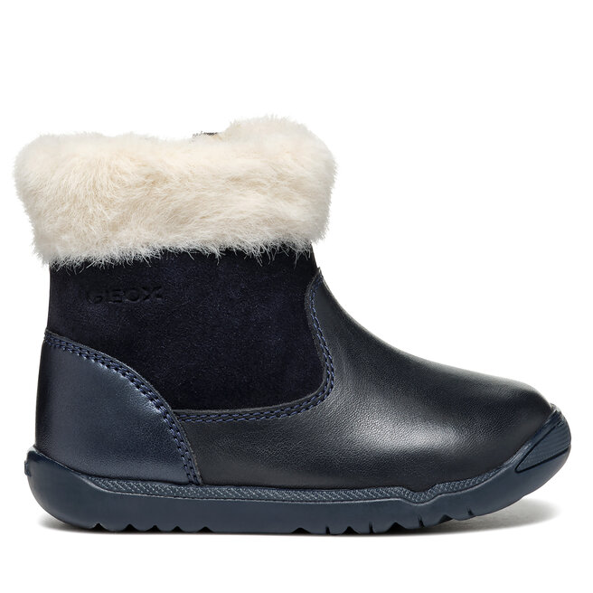 Kozaki Geox B Macchia Girl B464PC 08522 C4002 Granatowy - dziewczęce