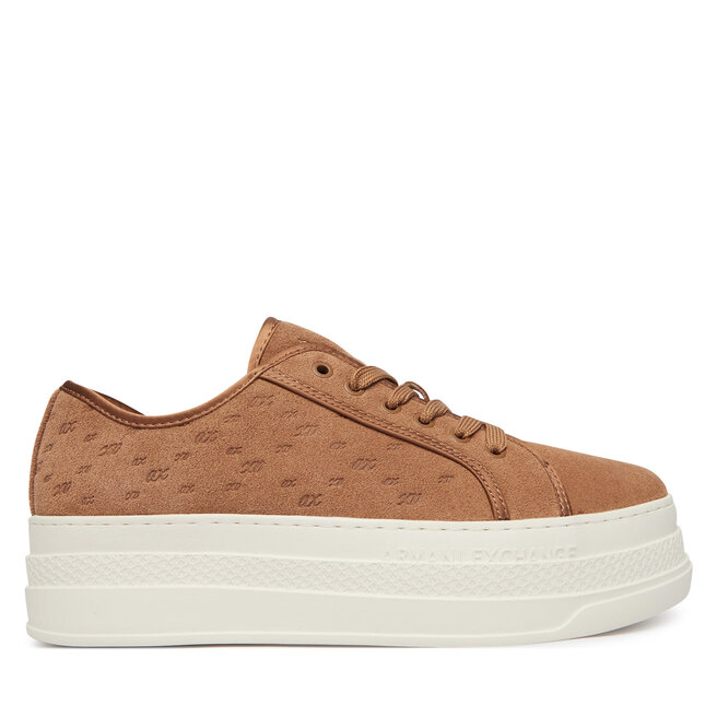 Sneakersy Armani Exchange XW003070 AF27079 U6120 Beżowy - kobiece