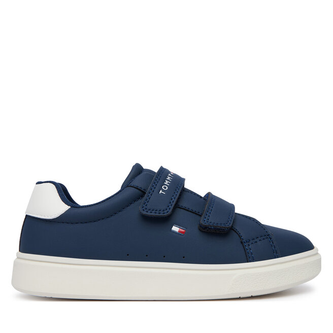 Sneakersy Tommy Hilfiger Low Cut Velcro Sneaker T1X9-35216-1355 S Granatowy - chłopięce