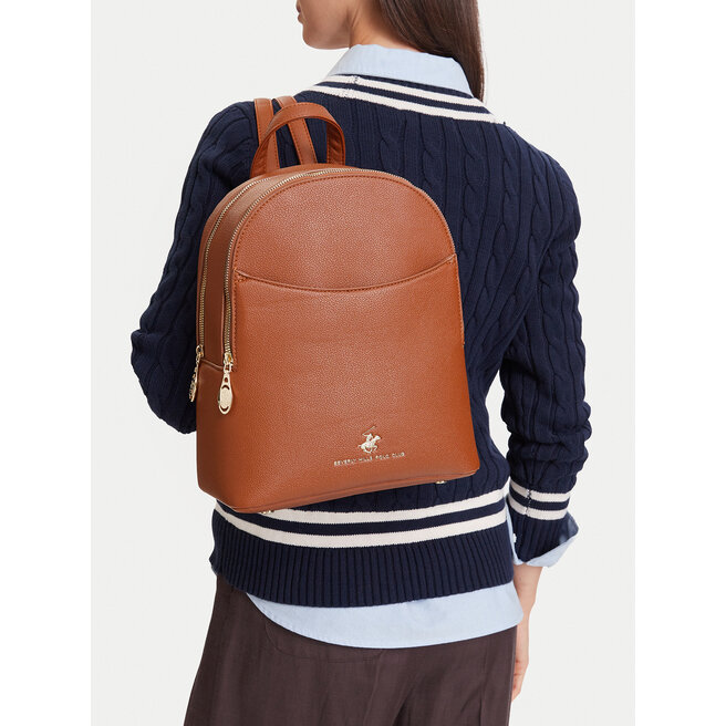 Plecak Beverly Hills Polo Club BHPC-C-007-07 Brązowy -