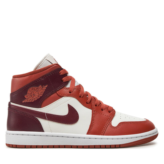 Sneakersy Nike Air Jordan 1 Mid BQ6472 200 Brązowy - kobiece