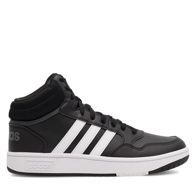 Sneakersy adidas HOOPS MID 3.0 K GW0402 Czarny - chłopięce
