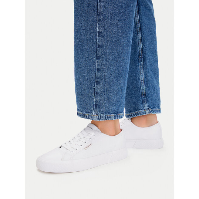 Trampki Calvin Klein Vulc HW0HW02975 Biały - kobiece