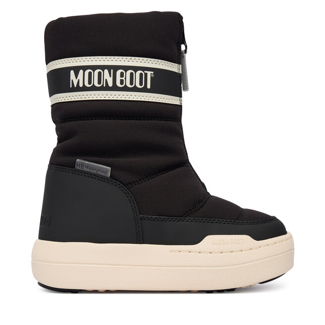Śniegowce Moon Boot Jr Park Zip High Wp 80D3440080 S Czarny - dziewczęce