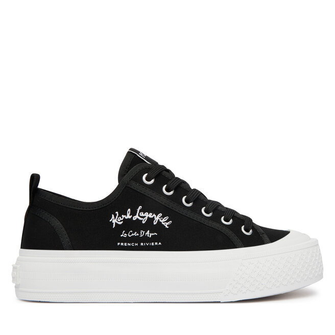 Trampki KARL LAGERFELD Kampus Max V KL60516 Czarny - kobiece