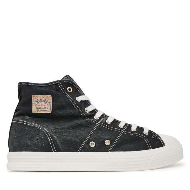 Trampki Polo Ralph Lauren Ayers Mid Sk Ltl 809P07628003 Czarny - męskie