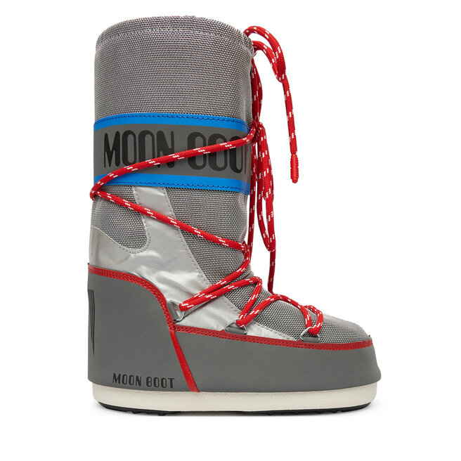 Śniegowce Moon Boot Mb Icon Space Racing 80D1403030 Szary - chłopięce