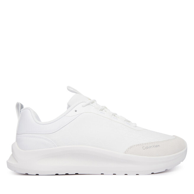 Sneakersy Calvin Klein Light Eva Runn Laceup Aop HM0HM02343 Biały - męskie