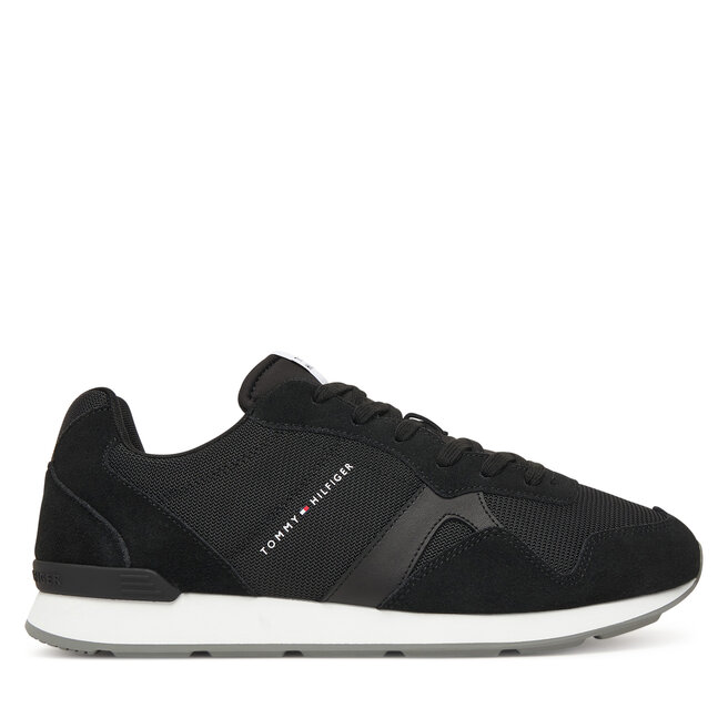 Sneakersy Tommy Hilfiger Runner Icon Mix FM0FM05679 Czarny - męskie