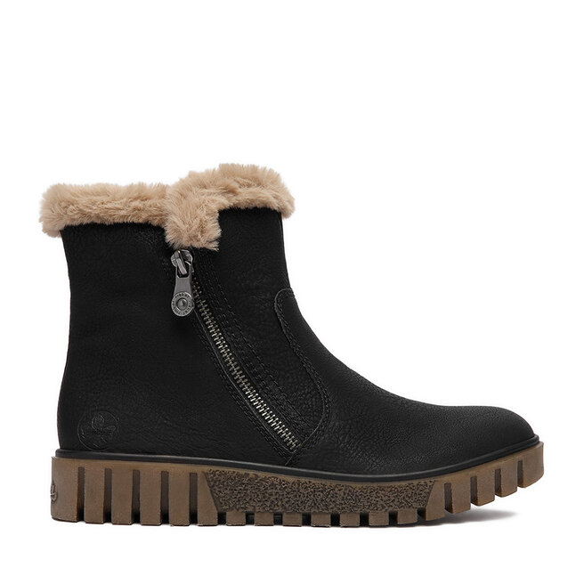 Botki Rieker CEO-Y3481-01 Czarny - kobiece