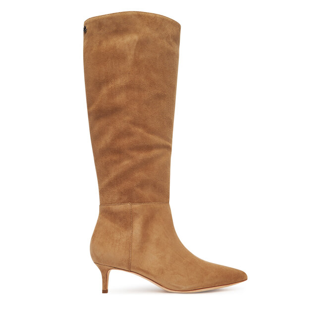 Kozaki LAUREN RALPH LAUREN 802967811001 Brązowy - kobiece