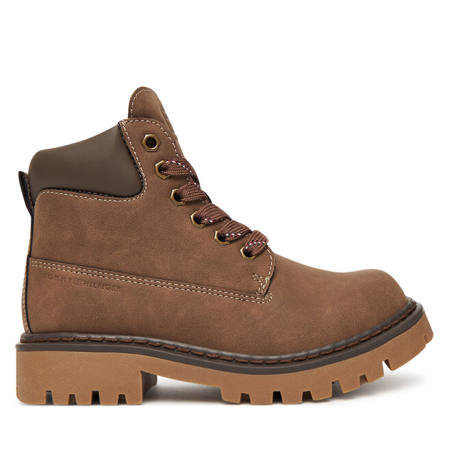 Trapery Tommy Hilfiger T3X5-34125-1269509 S Brązowy - chłopięce
