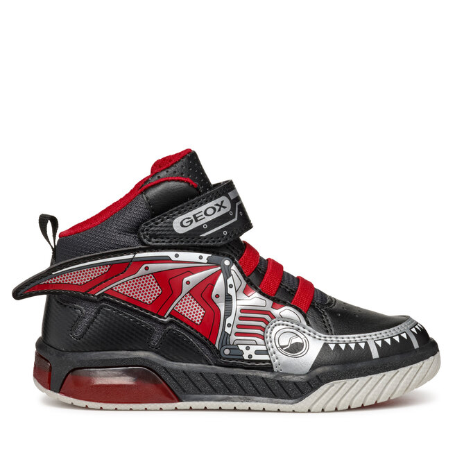 Sneakersy Geox J Inek Boy J469CB 011BC C0048 M Czarny - chłopięce
