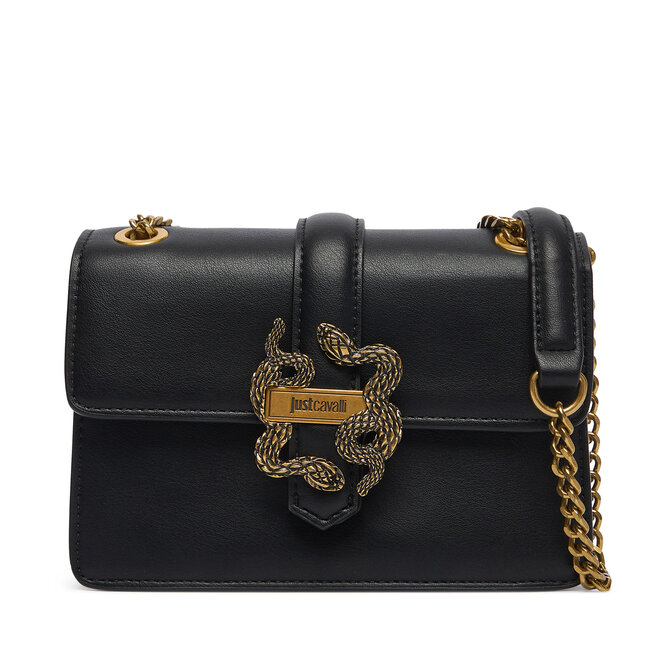 Torebka Just Cavalli Iconic Snakes 81RA4BA3 ZSA89 Czarny -