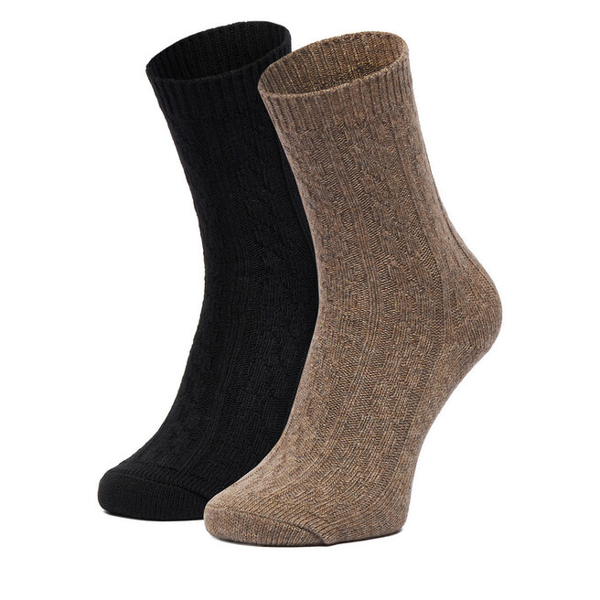 Skarpety długie Nine West CEO_LA_NW_17637_W_AW26 (2-PACK) Brązowy - kobiece