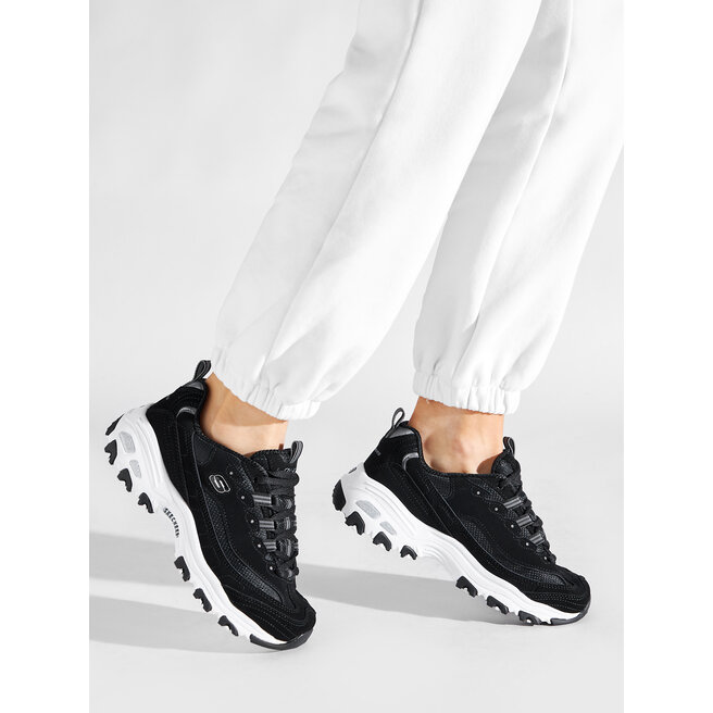 Sneakersy Skechers Biggest Fan 11930/BLK Czarny - kobiece