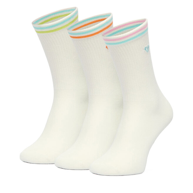 Skarpety długie Roxy CEO_BR_ROXY_2032_W_AW26 (3 PACK) Biały - kobiece