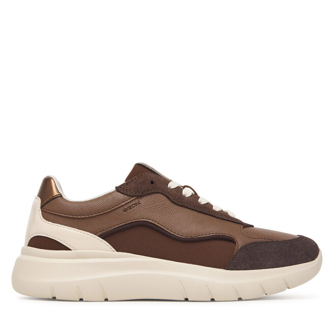 Sneakersy Geox D Plummery D65YNA 5422 C6049 Brązowy - kobiece