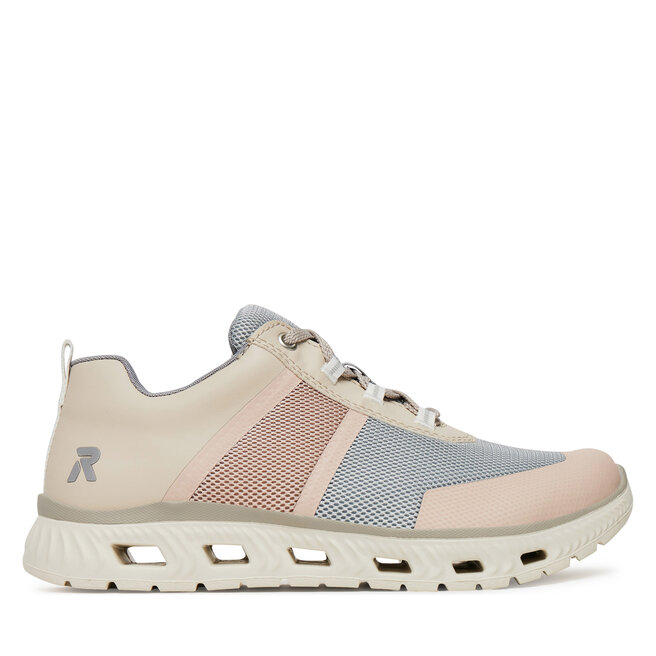 Sneakersy Rieker M6006-90 Beżowy - kobiece