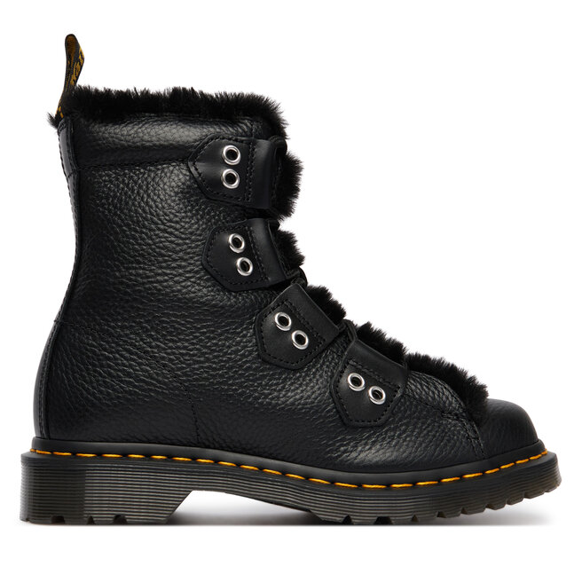 Trapery Dr. Martens 1460 Faux Fur Lined DM31876001 Czarny - kobiece
