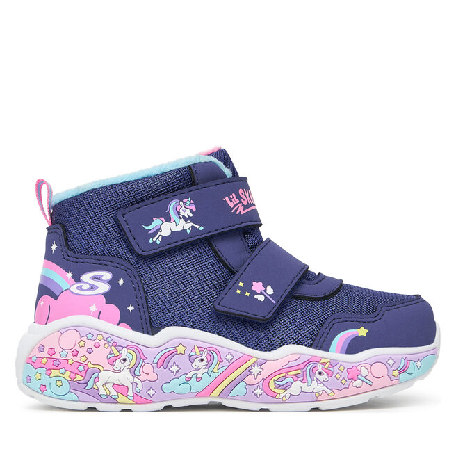 Śniegowce Skechers Play Scene 303163N/NVMT Różowy - dziewczęce