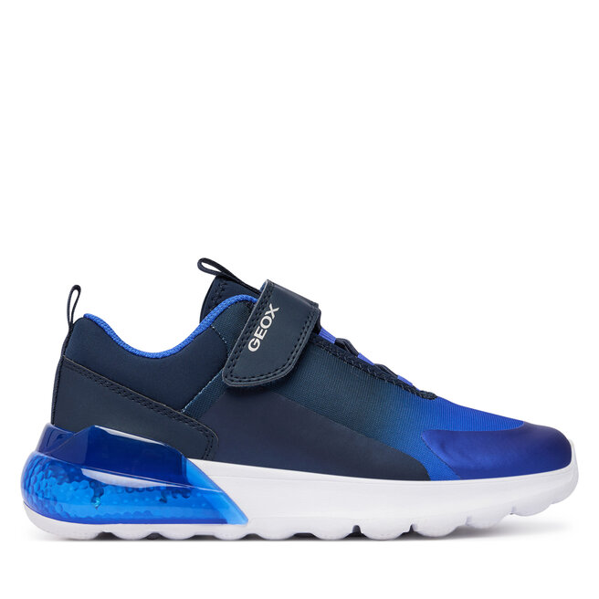 Sneakersy Geox J Activart Illuminus Boy J56LYA 02A9J C4226 Niebieski - chłopięce