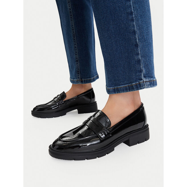 Loafersy JENNY CEO-3J66666-C1 Czarny - kobiece