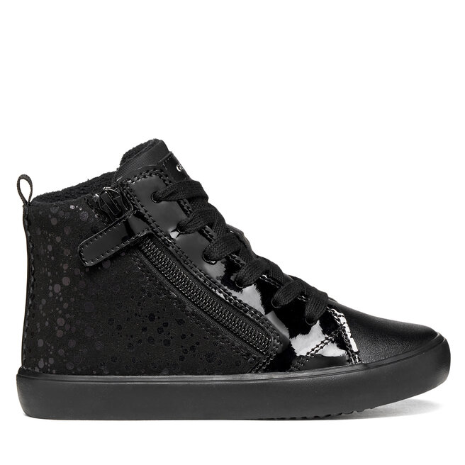 Sneakersy Geox J Gisli Girl J664ND 0AU02 C9999 D Czarny - dziewczęce