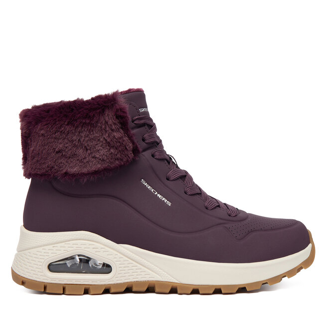 Trzewiki Skechers Uno Rugged 167274/WINE Bordowy - kobiece