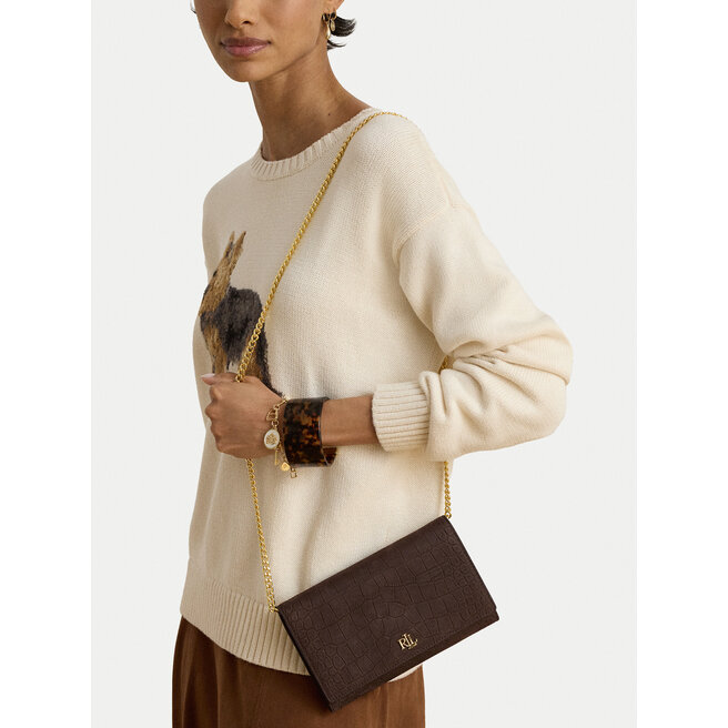 Torebka LAUREN RALPH LAUREN 432P18552001 Brązowy ciemny -