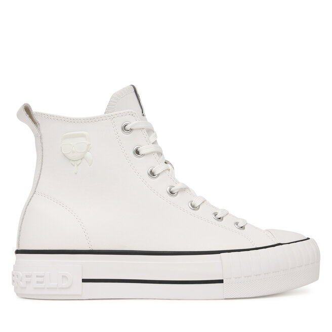 Trampki KARL LAGERFELD Kampus Max KL60456 Biały - kobiece