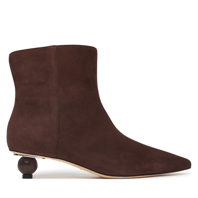 Botki Weekend Max Mara Wkacapanna 2625796014 Brązowy ciemny - kobiece