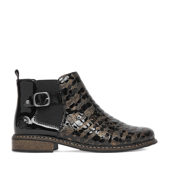 Botki Rieker CEO-Z4965-90 Brązowy ciemny - kobiece