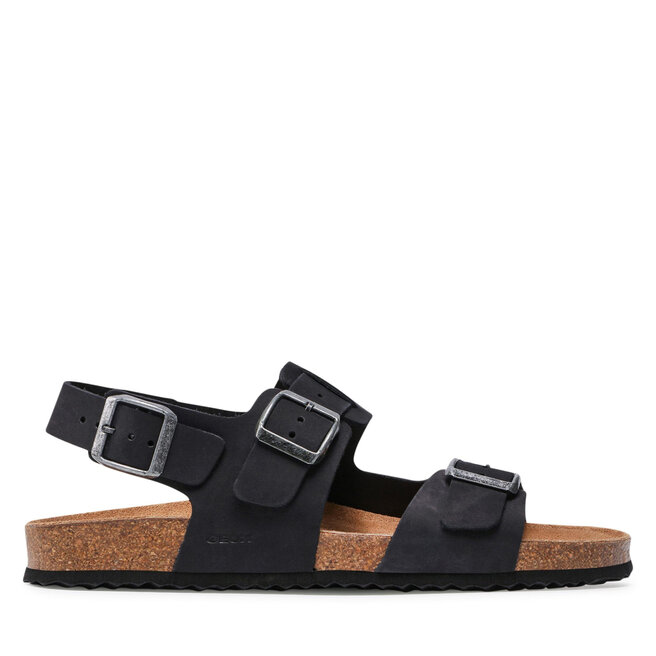 Sandały Geox U Sandal Ghita A U159VA 00032 C9999 Czarny - męskie