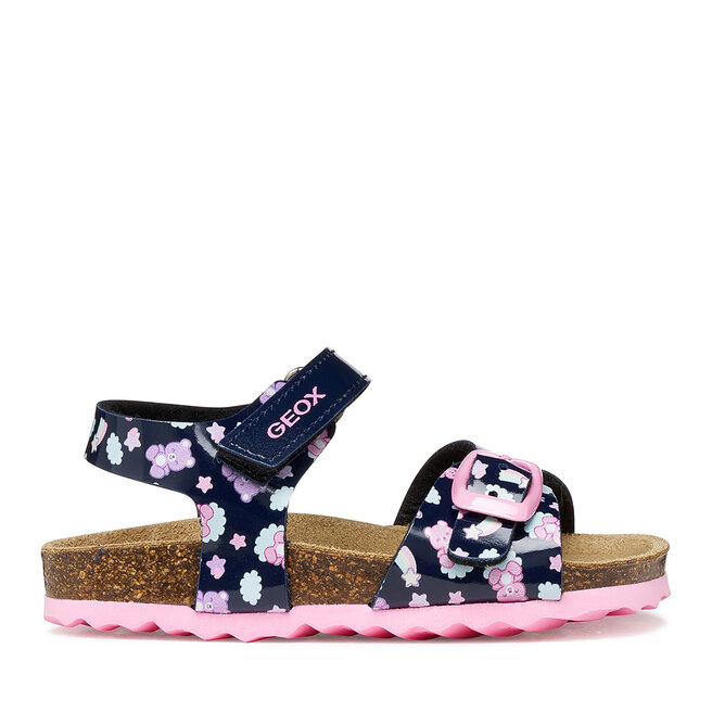 Sandały Geox B Sandal Chalki Girl B922RA 000FC C4243 S Granatowy - dziewczęce