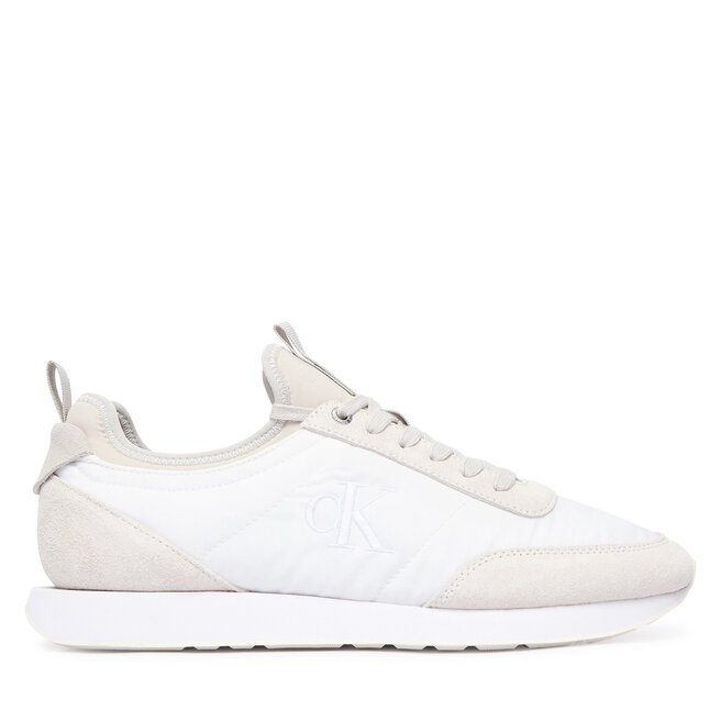 Sneakersy Calvin Klein Retro Runner YM0YM01414 Kremowy - męskie