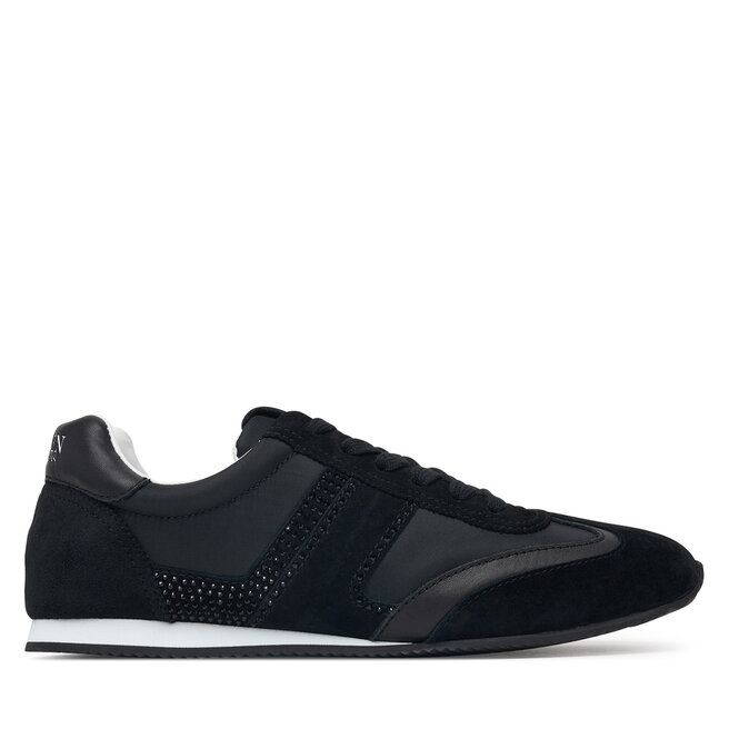 Sneakersy LAUREN RALPH LAUREN 802P17085001 Czarny - kobiece