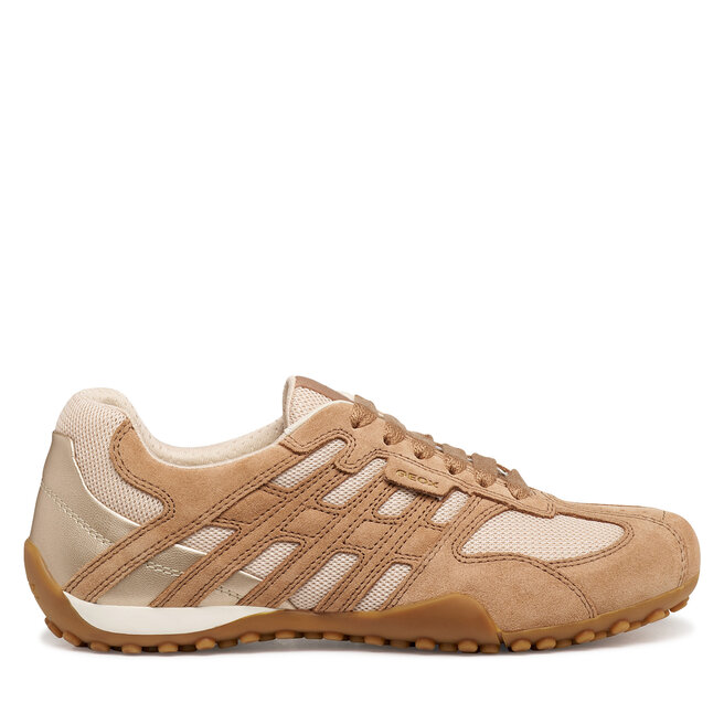 Sneakersy Geox D Snake Original D65B0A 01422 C1056 Beżowy - kobiece