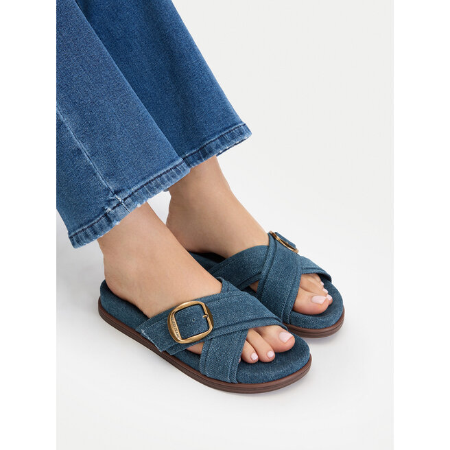 Klapki Guess Jeans CEO-HY1001-6 Niebieski -