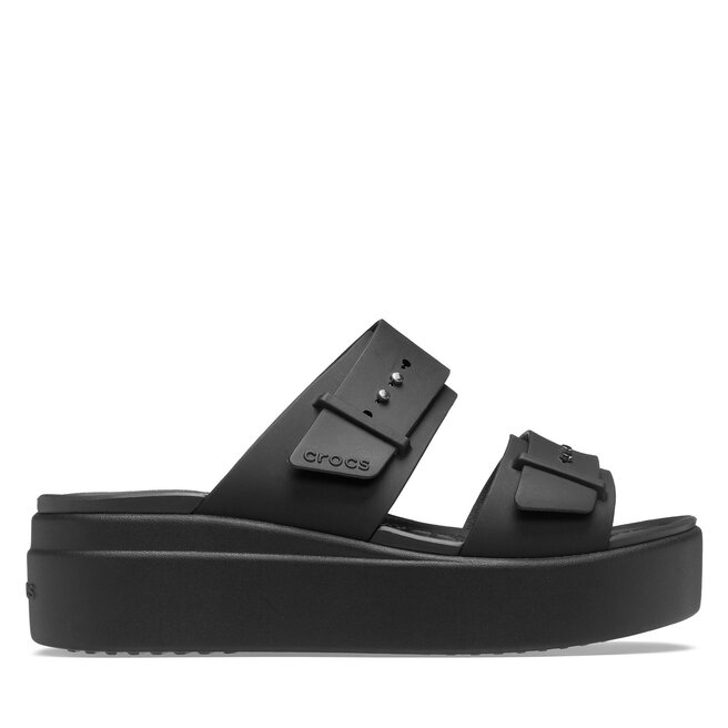 Klapki Crocs Brooklyn Sandal Lowwdg 207431 Czarny -