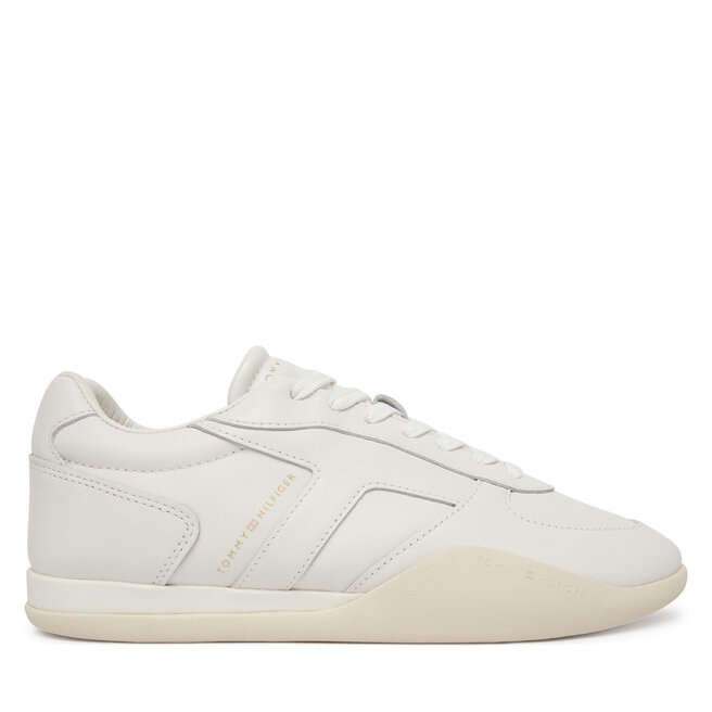 Sneakersy Tommy Hilfiger Th Vintage Low Runner Leather FW0FW09485 Biały - kobiece