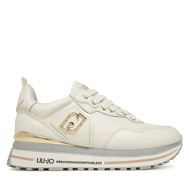 Sneakersy Liu Jo Maxi Wonder 01 BF5009 P0102 Écru - kobiece